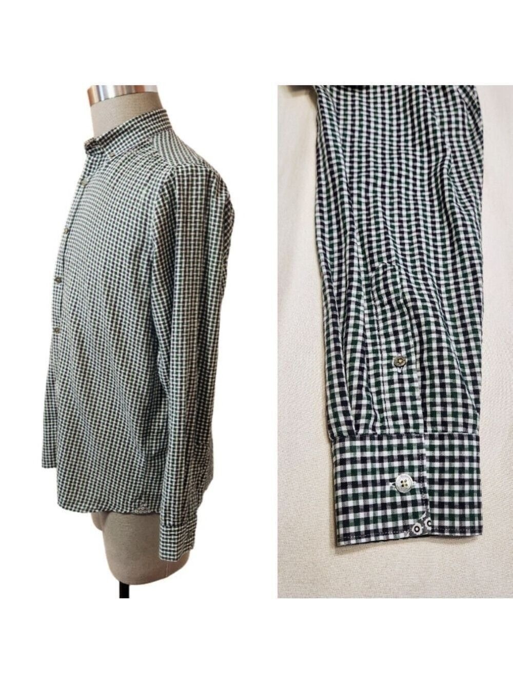 Ted Baker Gingham Cotton Dress Shirt Large - Picture 3 of 11
